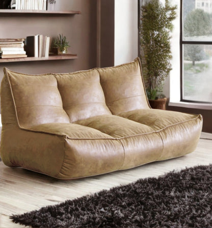 Wagrex - Fauteuil Beanbag Rib Modern Retro-Leather