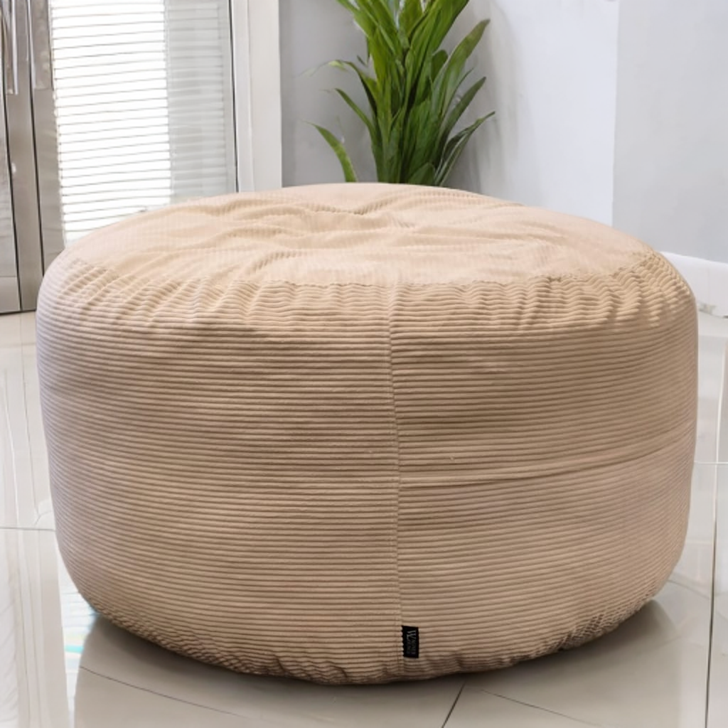 Big Mega XXL Beanbag Ribbed Fabric Included foam fillings