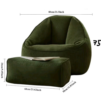 Wagrex - Beanbag pod chair corduroy