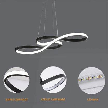 Modern LED Pendant Lamp Rings