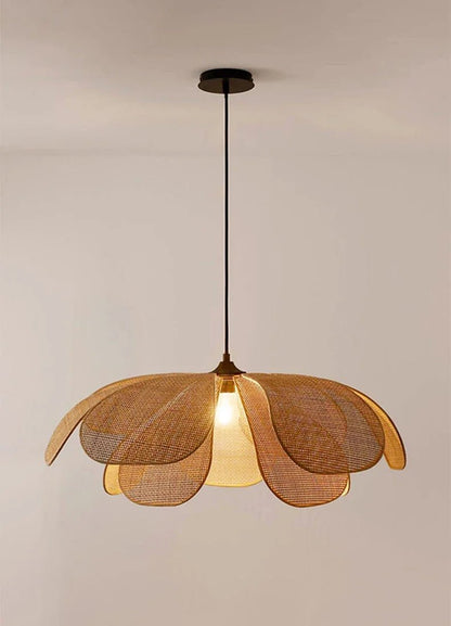 Stijlvolle Gewoven Bloem Hanglamp eettafel woonkamer - Act Design Shop