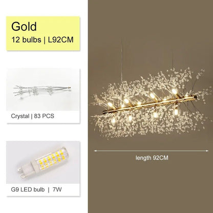 The Winfordo Modern Crystal LED Chandelier - Act Design Shop