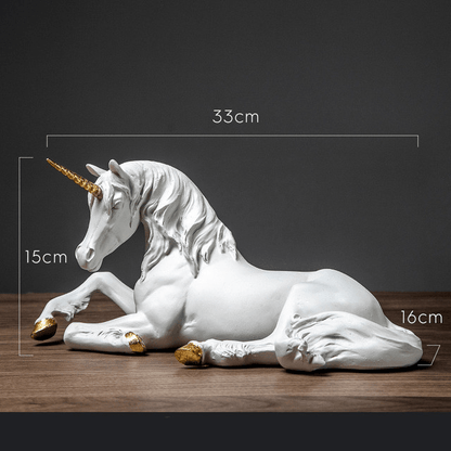 Unicorn sculpture resin home decor - Act Design Shop