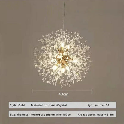 Dandelion Crystal Chandelier Pendant Light