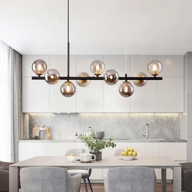 Designer LED Glass Globe Pendant Light (stock)