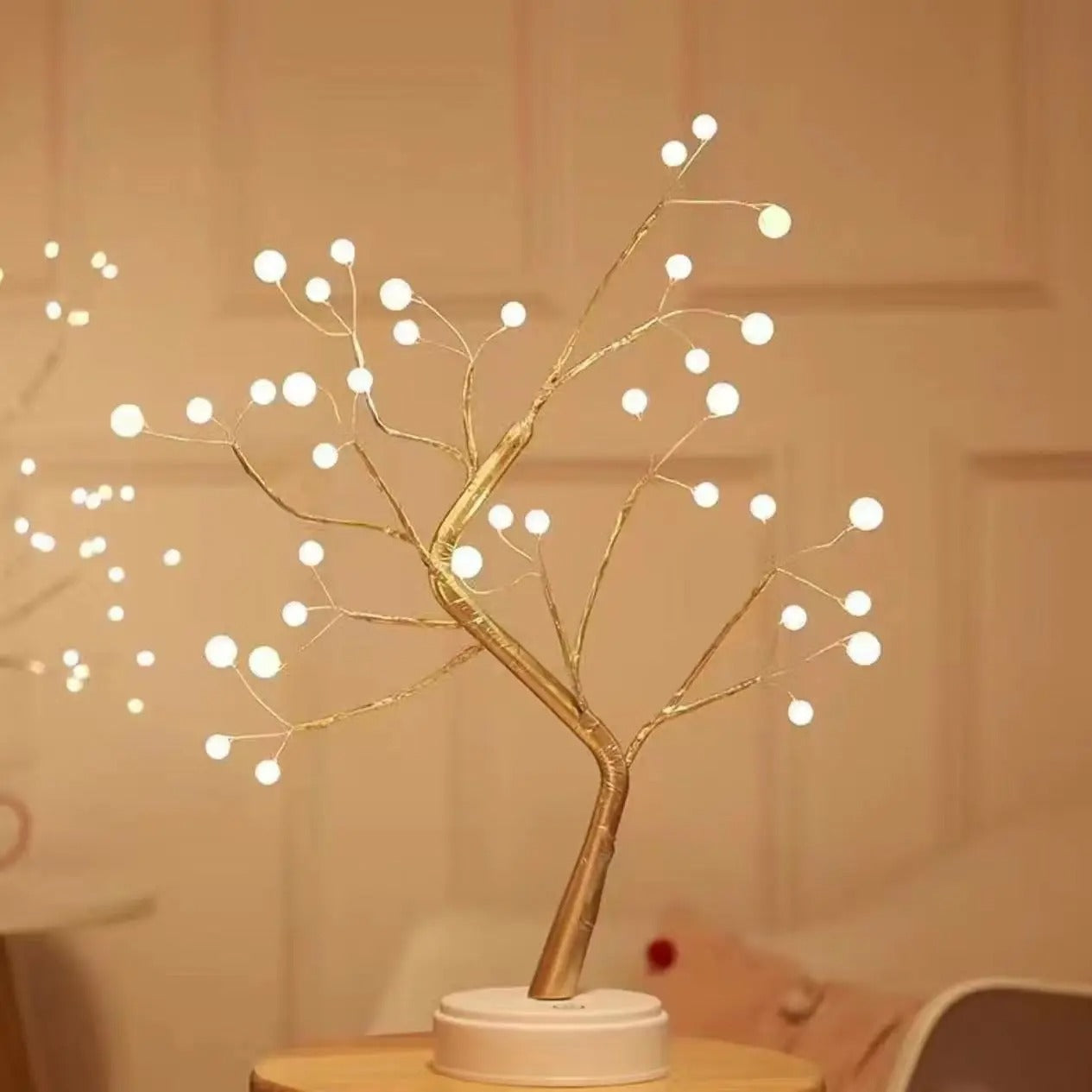Kersenbloesem LED Nachtlamp met USB-stekker