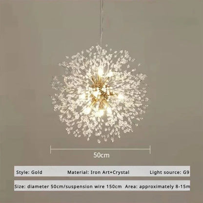 Dandelion Crystal Chandelier Pendant Light