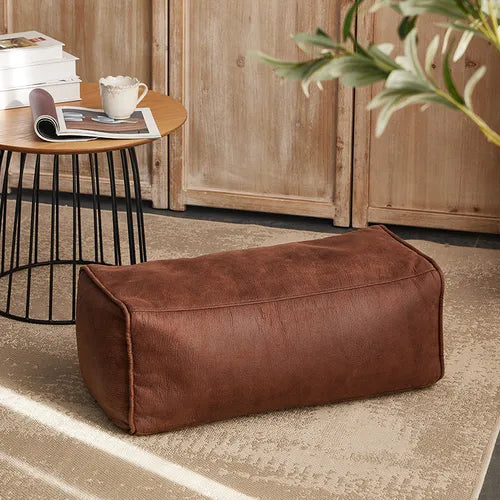 Beanbag Modern Round Retro-Leather