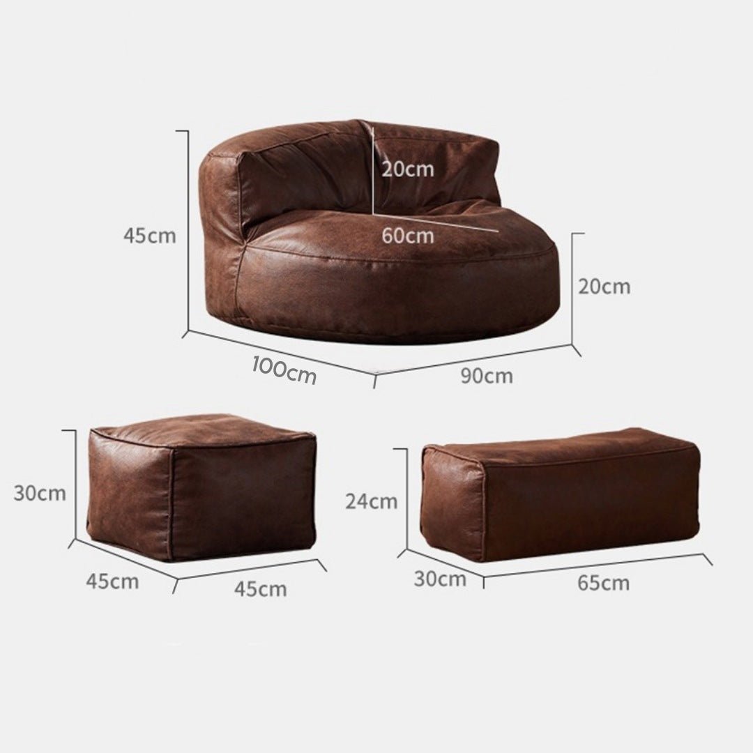 Wagner - Beanbag Modern Round 100cm x 45cm - Act Design Shop