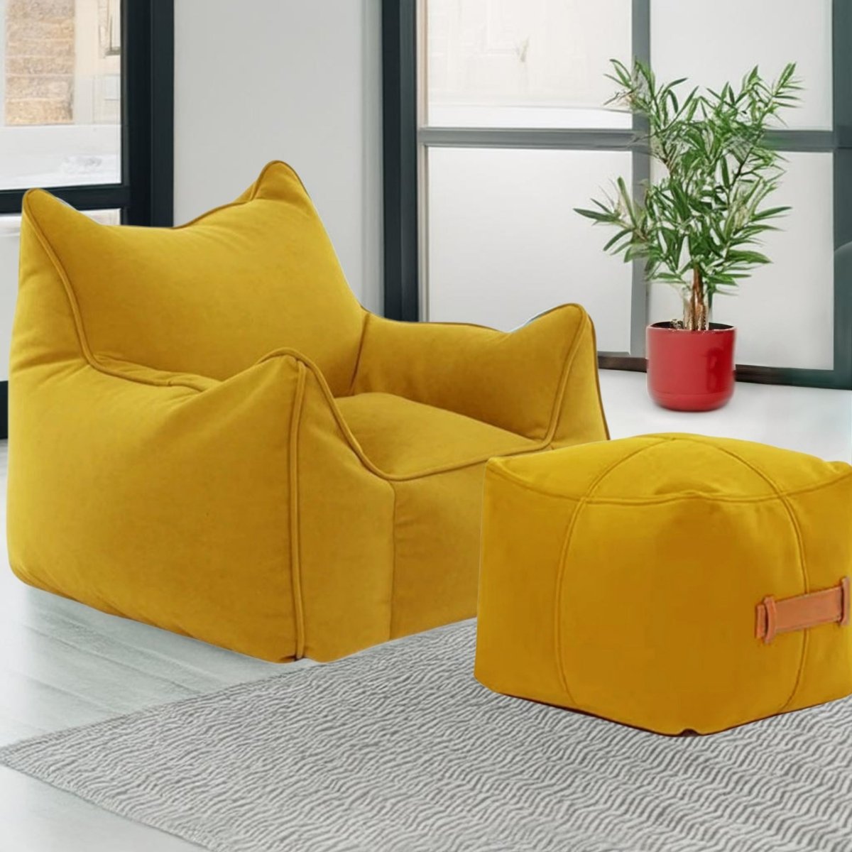 Wagner - Beanbag Square Soft Velvet - Act Design Shop