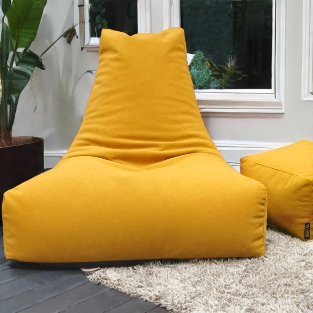 Wagner Beanbag with Headrest velvet new - Act Design Shop