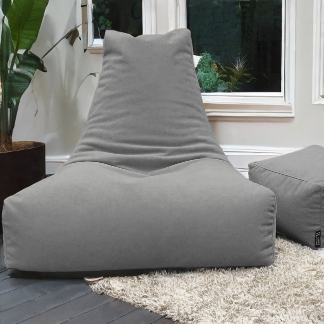 Wagner Beanbag with Headrest velvet new - Act Design Shop