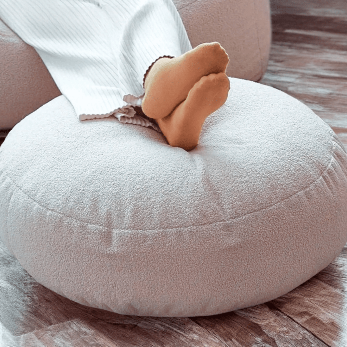 Wagner - Big XXL Beanbag Fluffy Teddy White - Act Design Shop