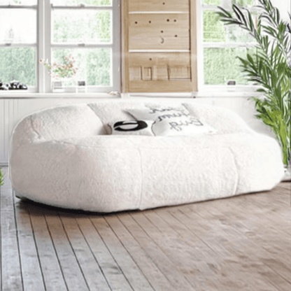 Wagner - Big XXL Beanbag Fluffy Teddy White - Act Design Shop