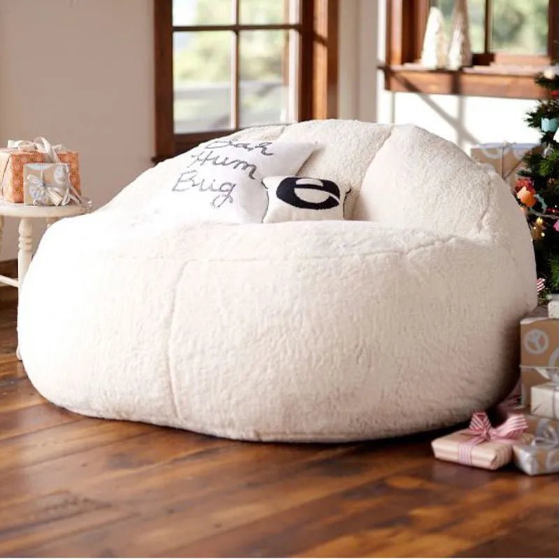 Wagner - Big XXL Beanbag Fluffy Teddy White - Act Design Shop