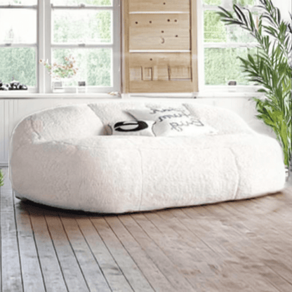 Wagner - Big XXL Beanbag Fluffy Teddy White - Act Design Shop
