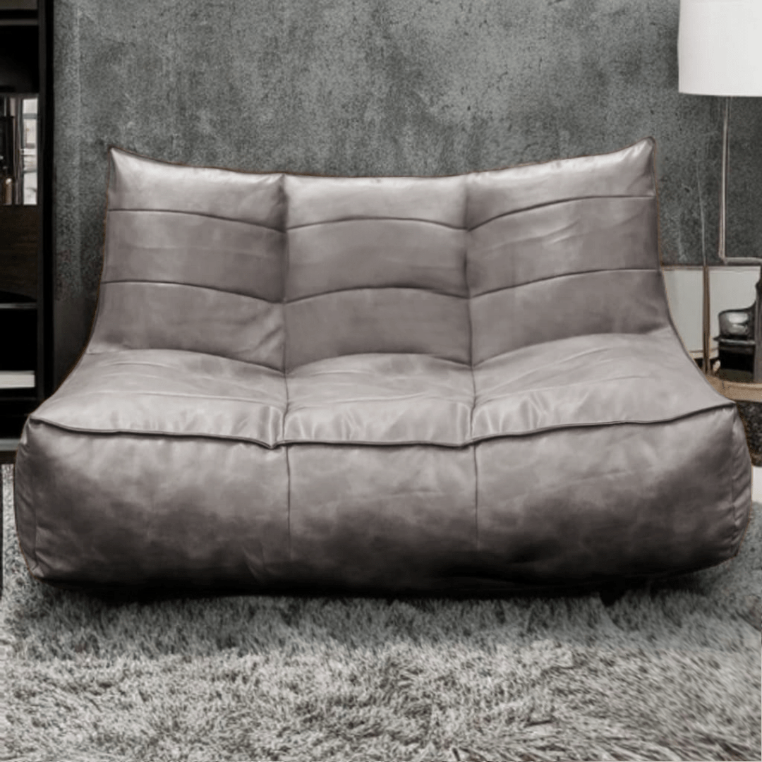 Wagner - Couch Beanbag Rib Modern Retro - Leather - Act Design Shop