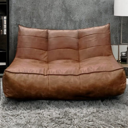 Wagner - Fauteuil Beanbag Rib Modern Retro - Leather - Act Design Shop