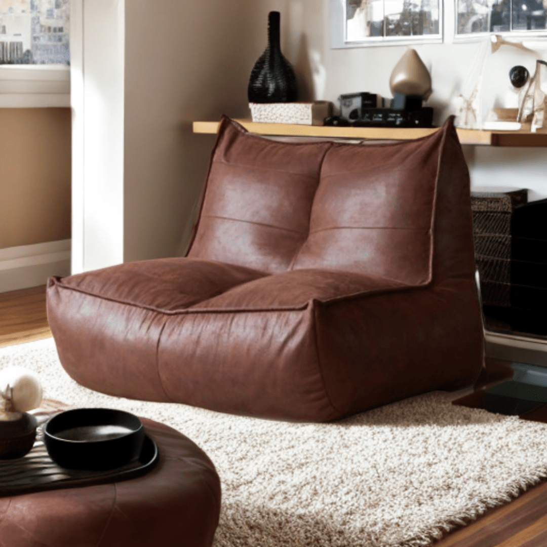 Wagner - Fauteuil Beanbag Rib Modern Retro - Leather - Act Design Shop