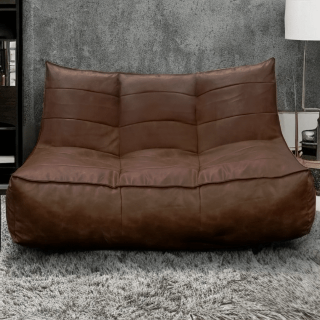 Wagner - Fauteuil Beanbag Rib Modern Retro - Leather - Act Design Shop