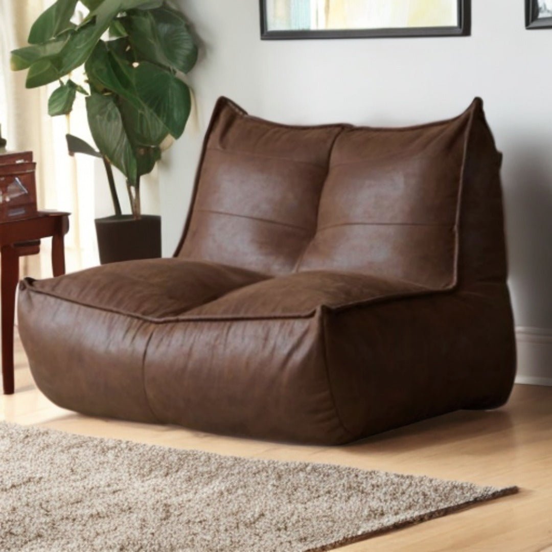 Wagner - Fauteuil Beanbag Rib Modern Retro - Leather - Act Design Shop