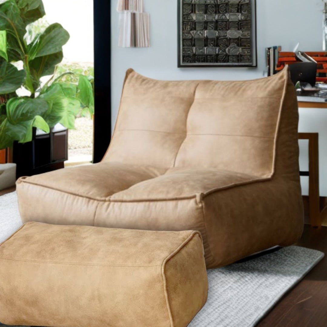 Wagner - Fauteuil Beanbag Rib Modern Retro - Leather - Act Design Shop
