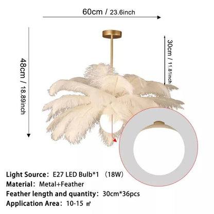 Wagner - Feathers Ceiling Chandelier LED - Act Design Shop