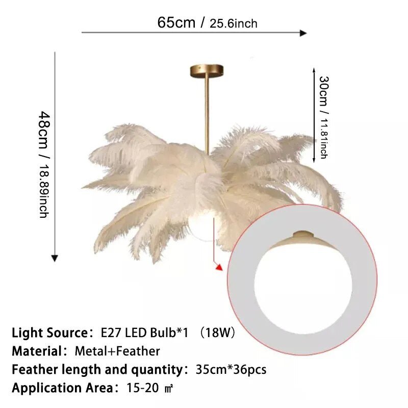 Wagner - Feathers Ceiling Chandelier LED - Act Design Shop