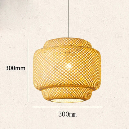 Wagner - Handmade Double Layer Bamboo Hanging Lamp - Act Design Shop