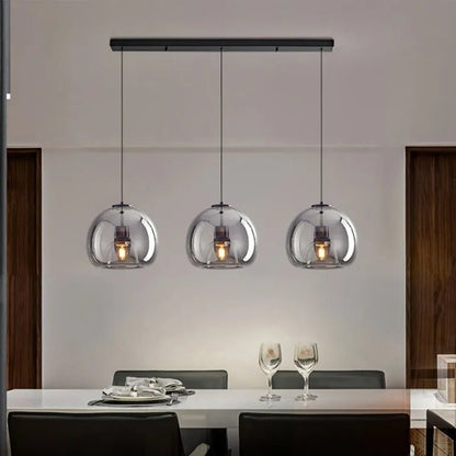 Wagner - Smoke Glass Hanging lamps Vintage Industrial Black - Act Design Shop