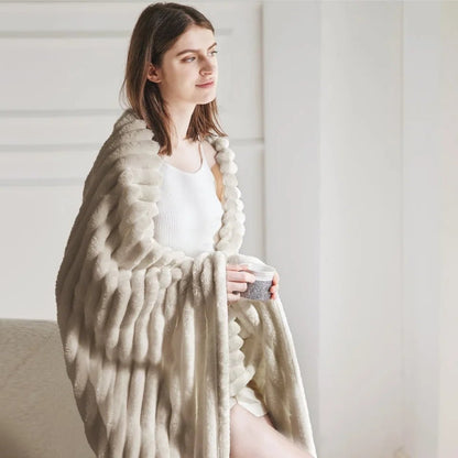 Warme Pluizige Zitzak Deken Casual Khaki - Act Design Shop