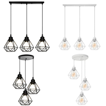 Industrial creative metal hanging lamps origami - Act Design Shop