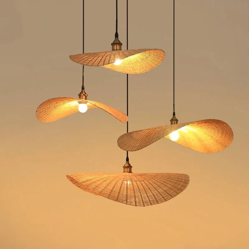 Modern Asian Handmade Bamboo Weaving pendant lamp. - Act Design Shop