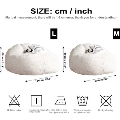 Wagner - Beanbag Big XXL Sheep included fillings - Act Design Shop