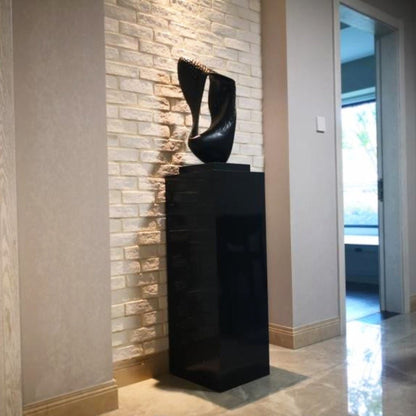 White marble pedestal ornaments Floor - to - floor stone pillar pedestal - Act Design Shop